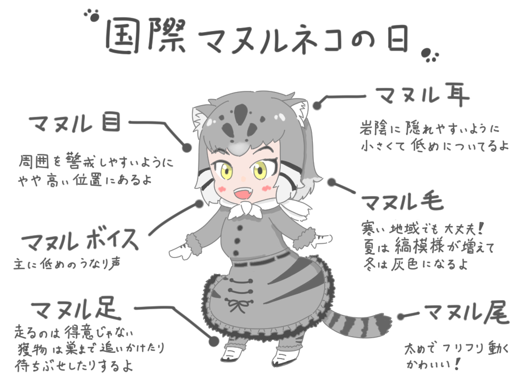 のんびり屋 Twitter પર 世界最古のネコなのだ 国際マヌルネコの日 けものフレンズ