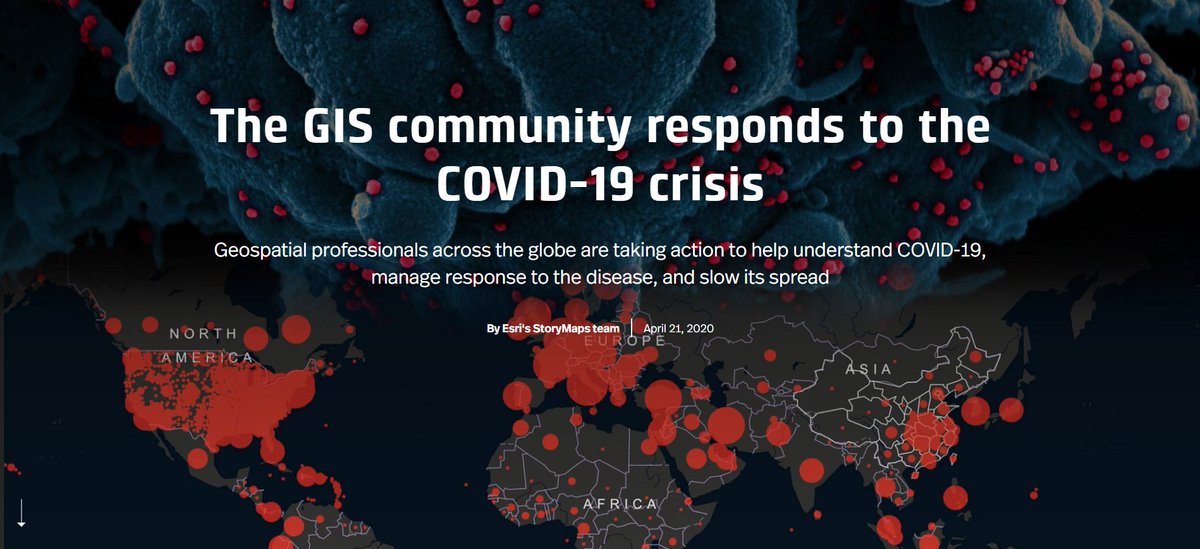 ArcGISStoryMaps's tweet photo. #GIS professionals around the globe help organizations track and communicate #COVID19 cases, identify our most vulnerable populations, and make sound policy decisions based on local capacity.
Explore this #storymaps snapshot of their impactful work: https://t.co/4byJUMHnd7 https://t.co/9RWGT2XN8O