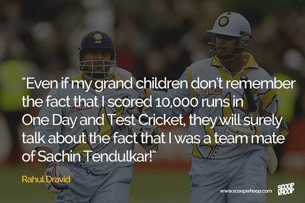 The Wall Rahul Dravid appreciates the Little Master  #HappyBirthdaySachin