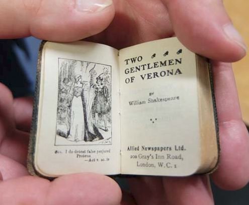 On the anniversary of William Shakespeare’s ’s death ( #otd in 1616) take a look at these miniature editions of his plays, which come with model shelves and a writing desk >  https://blog.nls.uk/miniature-works-of-shakespeare/ #Theseweepages  #WilliamShakespeare