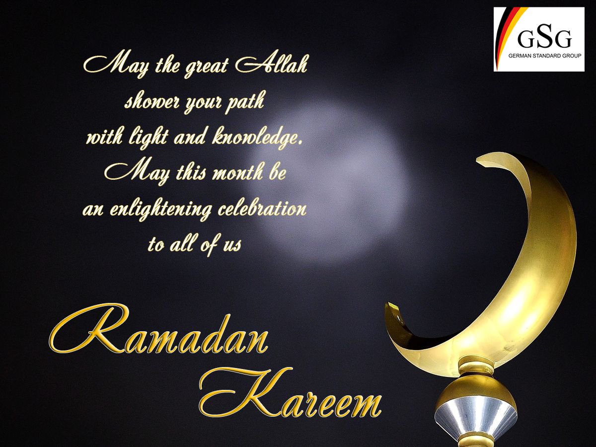 GSGroupco's tweet photo. GSG welcomes you to the holy month of Ramadan with heart filled with peace, harmony and joy.

#RamadanKareem
#GermanStandardGroup
#PuttingPerfectionIntoPractice https://t.co/bg2ViRgZ5v