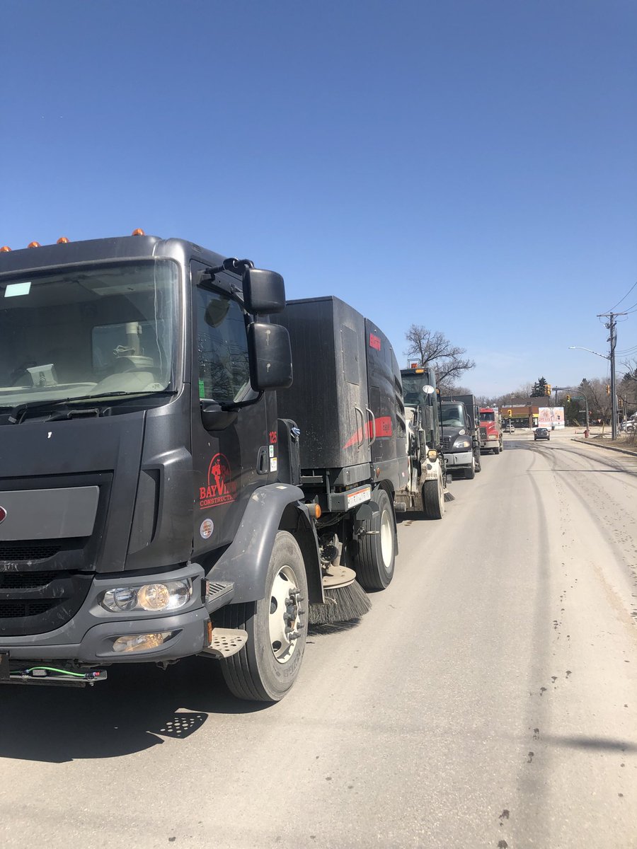 bkarschuk's tweet photo. It’s that time of year again. Spring clean up.  Please help by making sure your cars are moved off the roads for cleaning. https://t.co/2SgX9N5VS7