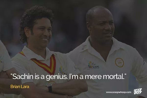 Lara on Sachin Tendulkar #HappyBirthdaySachin