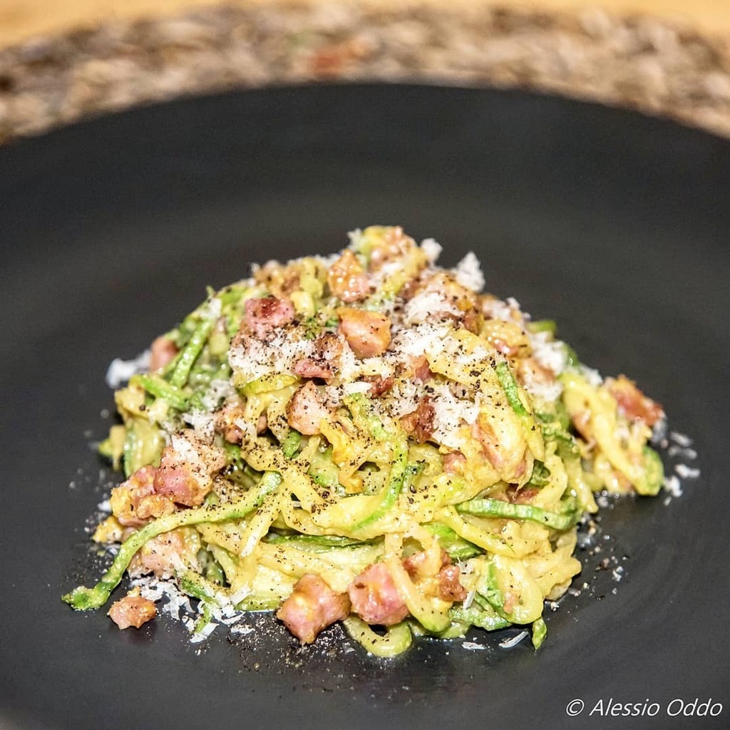 AlessioOddo's tweet photo. Spiralized zucchini carbonara ...
...
#spiralized #carbonara #zucchini #guanciale #pecorino #uova #egg 
#keto #ketodiet #foodporn #lowcarb #healthyfood #healthymeal #ketomeal #healthyketo #ketofood #chetodieta #dietaketo #ketogenic #ketosis #ketoweightlo… https://t.co/Fv3nG3WELL https://t.co/ngYETJnZYh