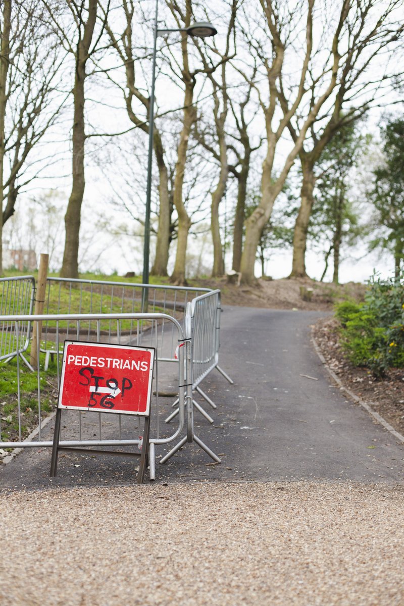 ScopeStoke's tweet photo. Is 5G safe? 'STOP 5G' graffiti appears in Hanley park: https://t.co/xXxj5KXsvW https://t.co/KaGpMKbZXe