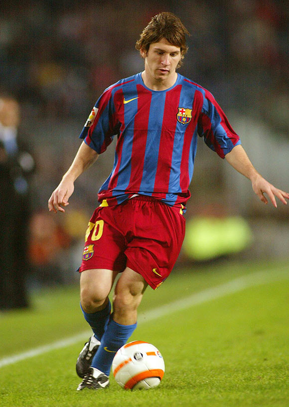 Messi made his debut for Barcelona against RCD Espanyol at age 17. He became the third-youngest player to start for Barcelona and the youngest ever to score for the club.