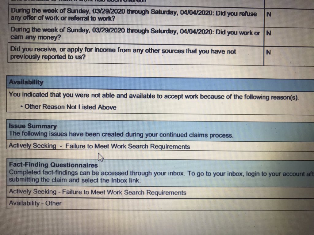 SueFay59's tweet image. I’m a self-employed March filer for unemployment. I pay taxes on my business. April 23 status: INELIGIBLE cuz I failed to meet work search requirements. @GovRonDeSantis @NewsGuyGreg @AnnaForFlorida @RepStephMurphy @CarlosGSmith #FLDEOVirtualProtest #coronavirus