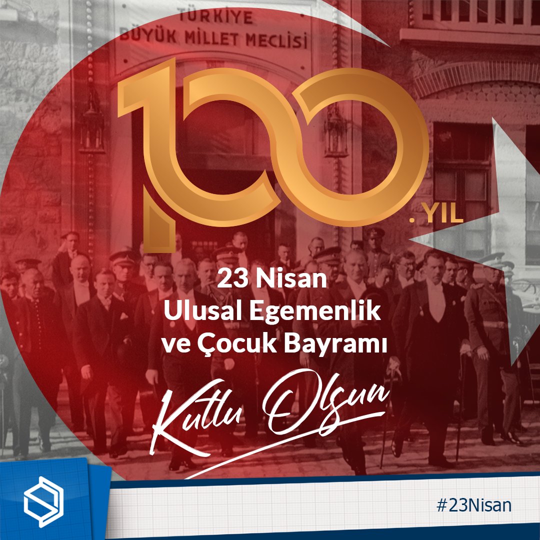 Egemenlik kayıtsız şartsız milletindir! Bize bu egemenliği armağan eden Türkiye Büyük Millet Meclisi'nin 100. kuruluş yıl dönümünde 23 Nisan Ulusal Egemenlik ve Çocuk Bayramını coşkuyla kutluyoruz.