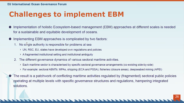 eu_atlas's tweet photo. Today, ATLAS researchers join the #EUOcean #IOGforum discussions & share the ATLAS experience of ecosystem-based spatial management at an ocean basin scale 🌊🌎
Thank you #IOG & Prof Jan Van Tatenhove for your talk on managing marine ecosystems!
@iAtlanticEU @changing_oceans https://t.co/TznWYBP9n3