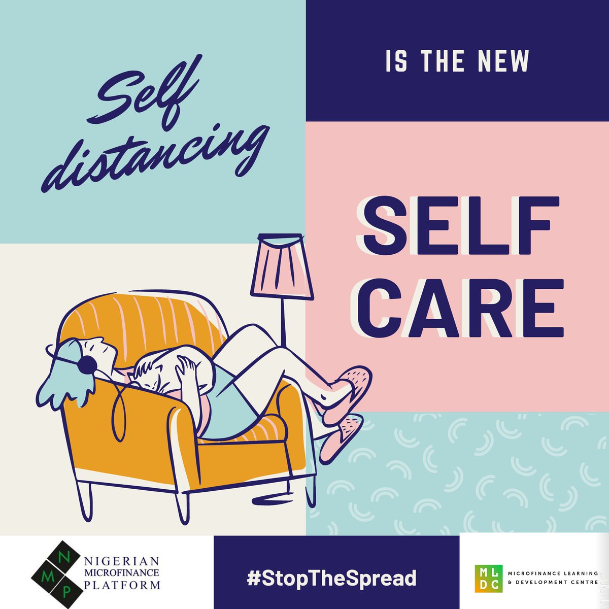 The best care for self now is SOCIAL DISTANCING.
#StayAtHome #StayHomeStaySafe #StaySafeNigeria 
#staySafeMicrofinance