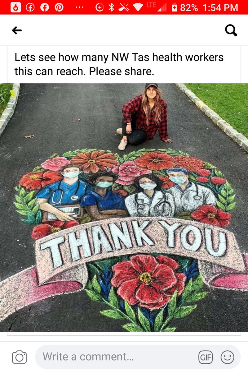kay_core's tweet photo. @KelseyMcEwen #ThankfulThursday from Tasmania for Health care staff https://t.co/eJ9PhTKatr