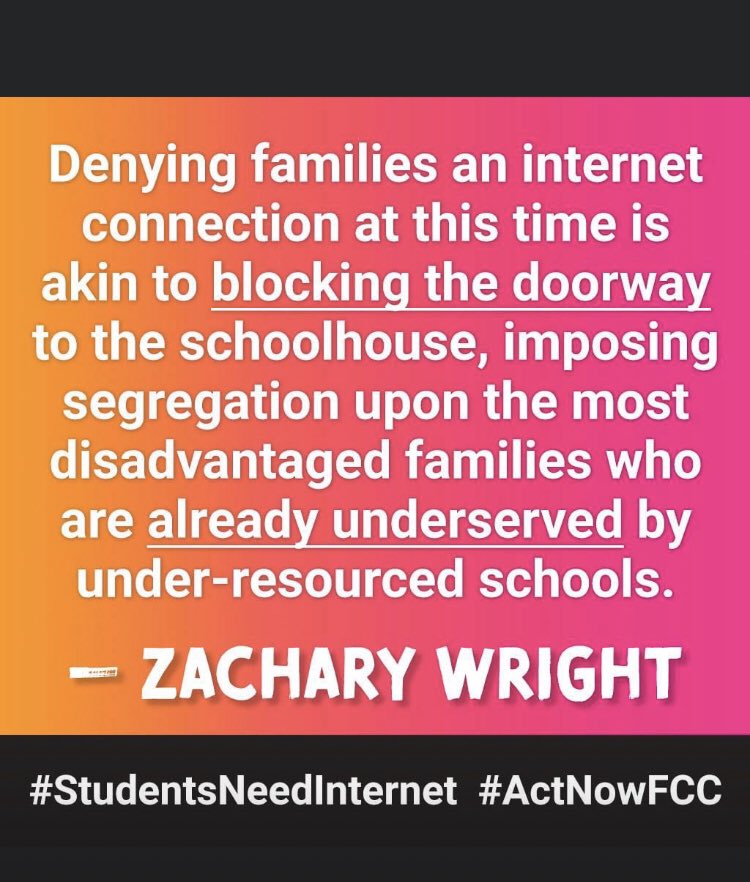 zfwright's tweet photo. #studentsneedinternet #actnowfcc https://t.co/t7NMkyOGNQ