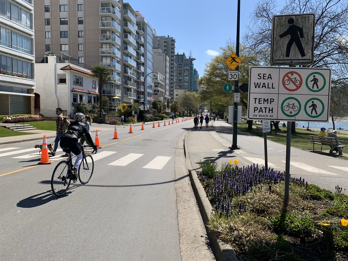 Vancouver has closed roads in Stanley Park and along their waterfront to such strong early success that Mayor  @kennedystewart now says the city is looking at expanding these early measures across the City.  https://globalnews.ca/news/6854662/coronavirus-vancouver-street-closures/