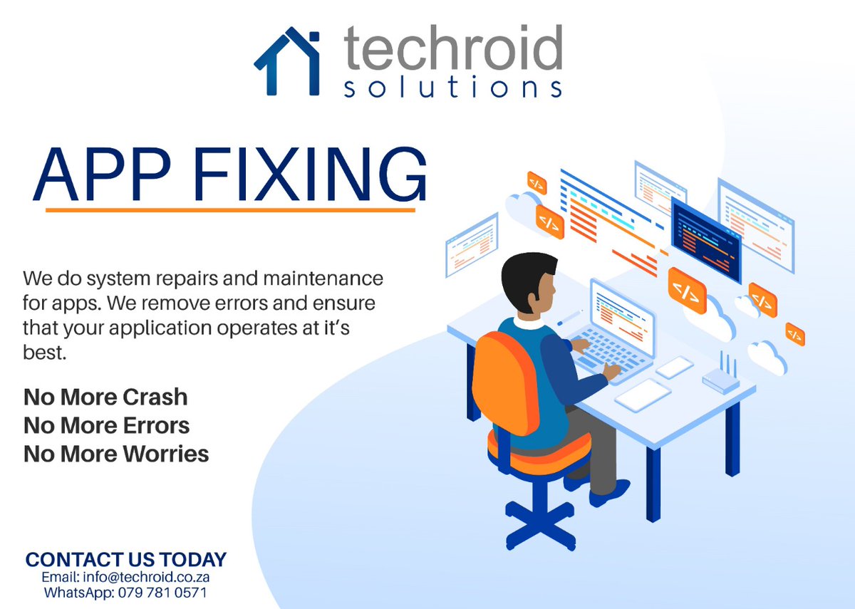 techroidict's tweet image. Are you getting negative reviews from App stores because of app crashes? ,look no further than at Techroid Solutions for assistance #lockdownextension #Ramadan2020 #appfixer techroid.co.za