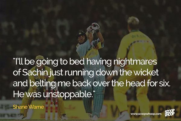 Shane Warne on Sachin Tendulkar #HappyBirthdaySachin