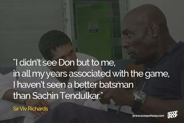 Viv Richards on Sachin Tendulkar #HappyBirthdaySachin