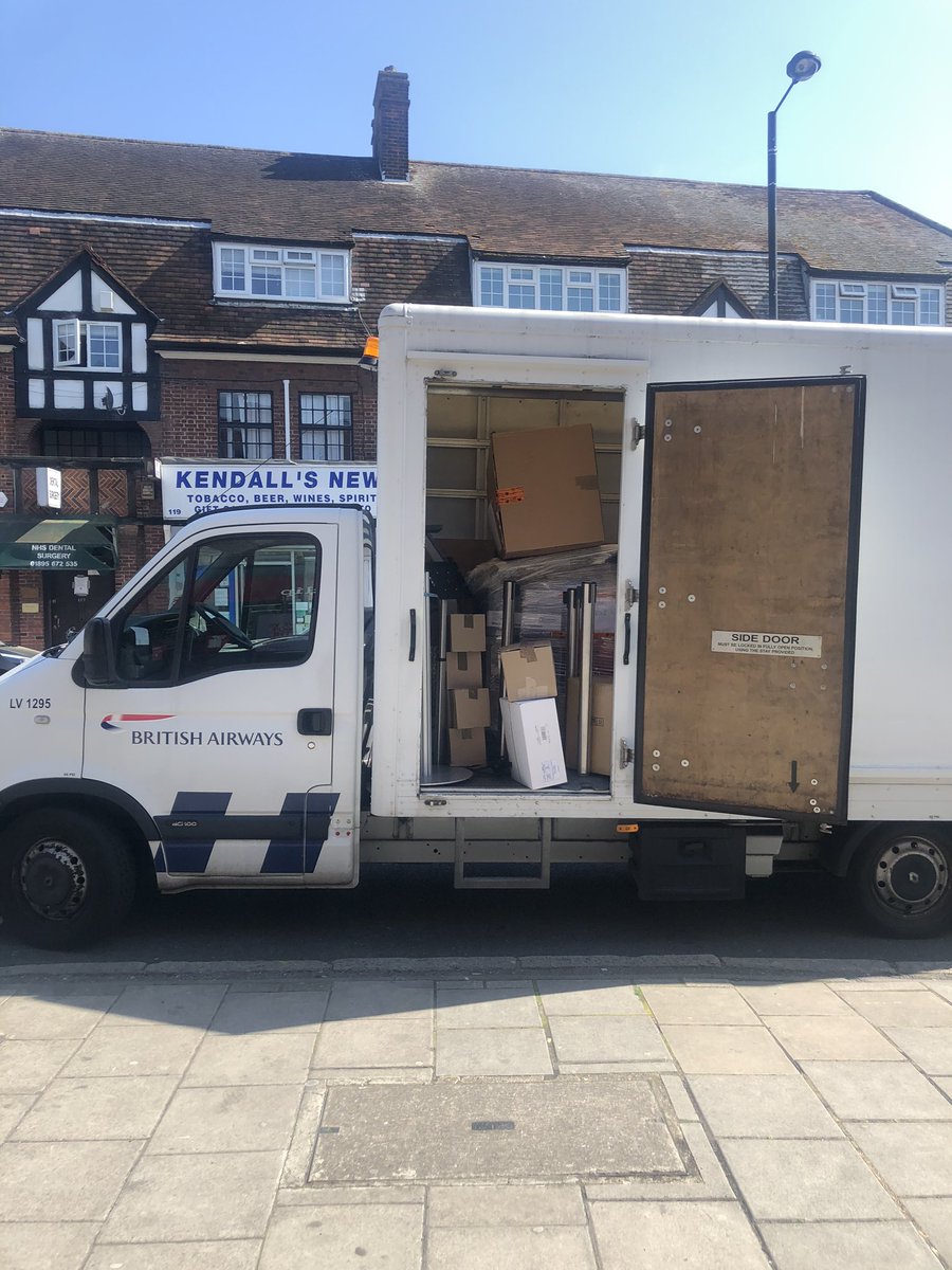 sophieleys28's tweet photo. Thankful to British Airways for the delivery of donations today for the NHS #kindnesstravels #BAtogether #NHSThankYou https://t.co/kFRCtP2bB1