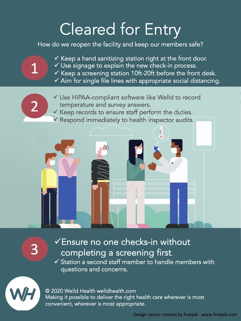 Two webinars today! Don’t miss the Community Rec COVID-19 Virtual Roundtable, TODAY at 3 p.m. EST. Register here: bit.ly/3bpzcmm
We'll also be discussing HIPAA front door screenings during the 2 p.m. EST "Let's talk about reopening" webinar: lnkd.in/eZMGnFB