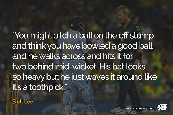 Brett Lee on Sachin Tendulkar #HappyBirthdaySachin