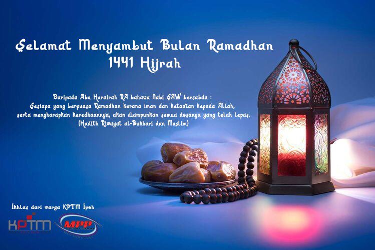MPPKPTM_IPOH's tweet photo. Selamat menyambut bulan ramadhan al-mubarak! Jangan lupa niat puasa dulu sebelum tidur tau! https://t.co/T30m1sHu1s