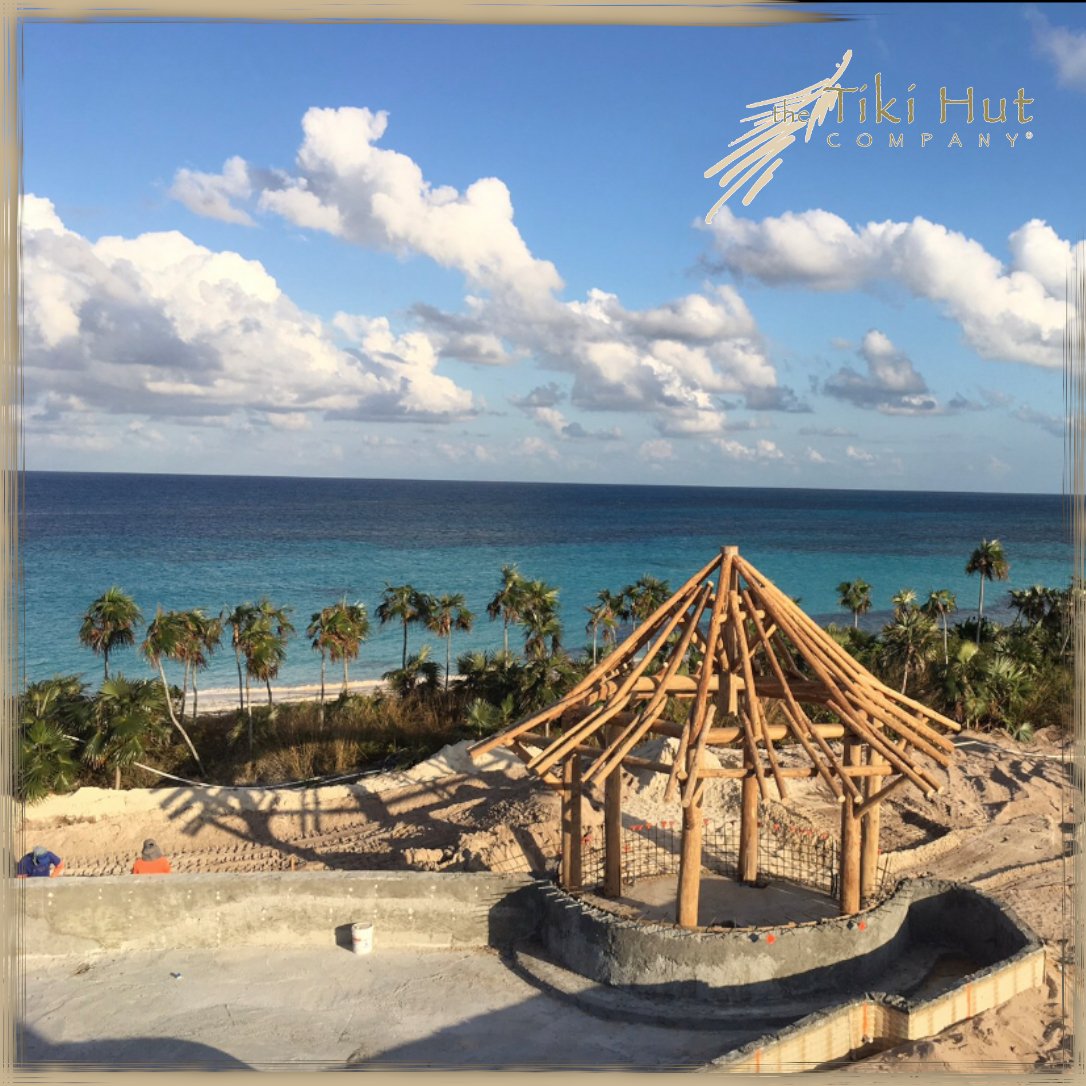 Caribbean log construction of luxury pool bar. We are specialists for luxury and unique resorts and residences. Contact us today for a free consultation. 407-456-1870

 #Bahamas #islandlife #islands #clearblue #crystalclear #abaco #exuma #privateisland #secluded