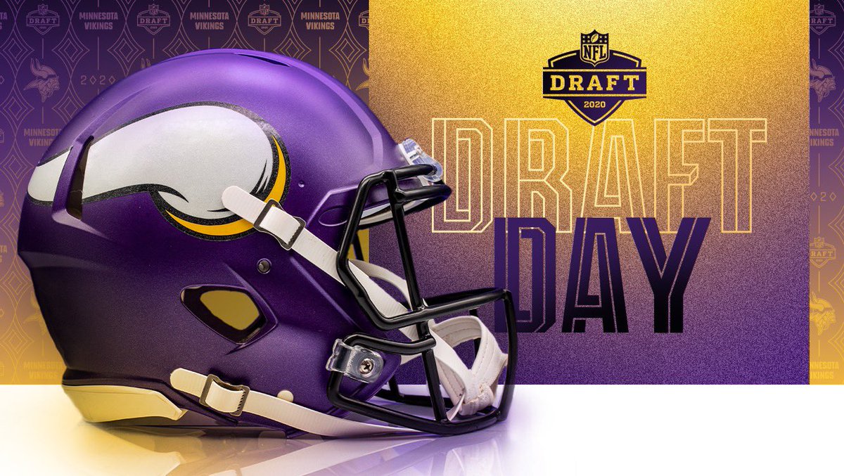 Vikings's tweet photo. It’s finally here!

#VikingsDraft https://t.co/m2uz5wNorm
