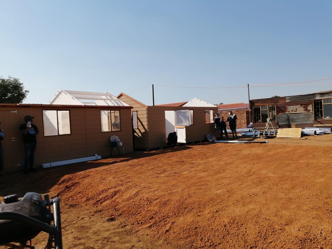 [PICTURES] These are the emergency houses we are giving, especially for the elderly that would opt out of informal settlements. We prioritize the elderly because they are the most vulnerable.