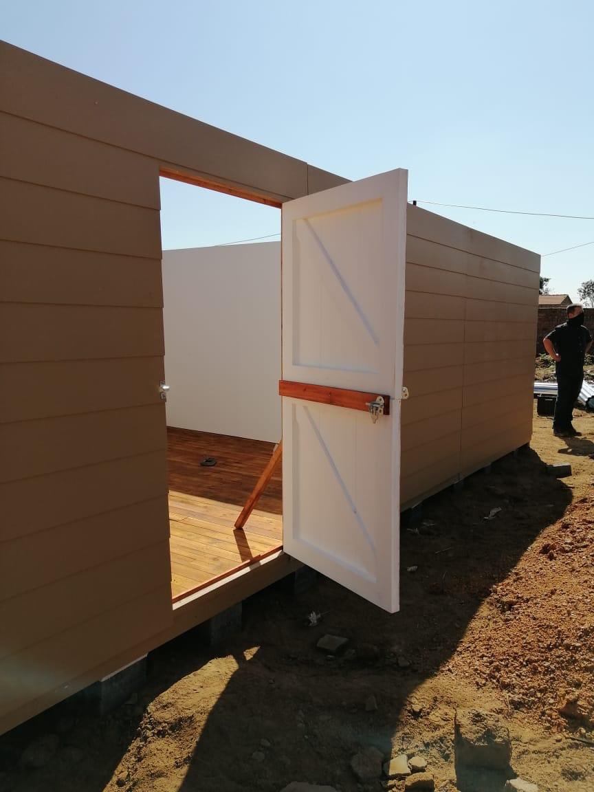[PICTURES] These are the emergency houses we are giving, especially for the elderly that would opt out of informal settlements. We prioritize the elderly because they are the most vulnerable.