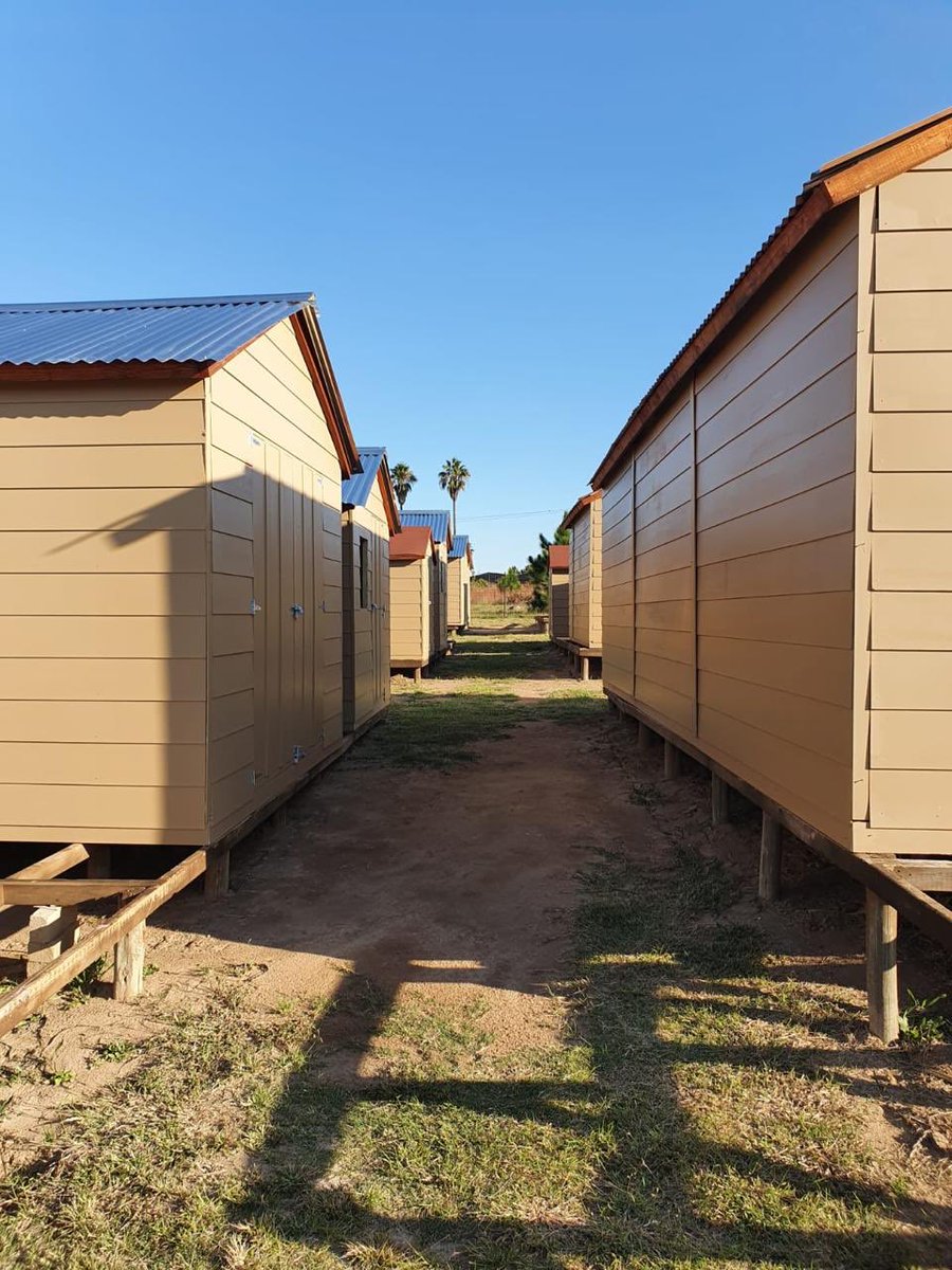 [PICTURES] These are the emergency houses we are giving, especially for the elderly that would opt out of informal settlements. We prioritize the elderly because they are the most vulnerable.