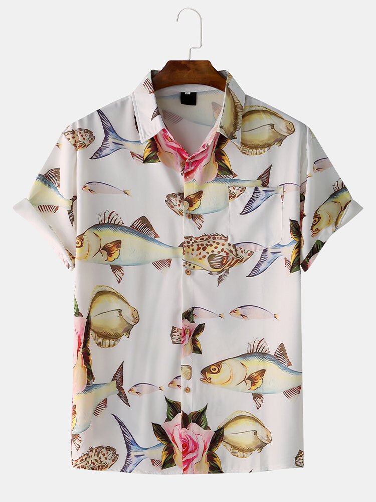 頭おかしくなって買ったかわいいアロハシャツ Zinbeiのイラスト