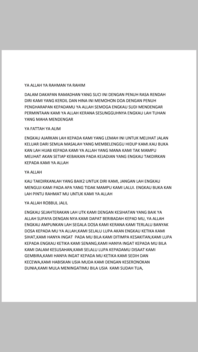 heyitsfaroroo's tweet photo. Sempena malam pertama terawih malam ni. Aku nak share doa yg aku amalkan selalu kalau aku terawih sendiri2. Boleh lah kalian baca doa ni selepas selesai setiap 4 rakaat. https://t.co/nWuuu9lXlg