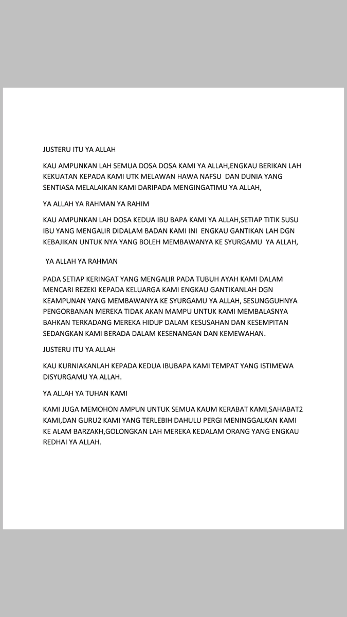 heyitsfaroroo's tweet photo. Sempena malam pertama terawih malam ni. Aku nak share doa yg aku amalkan selalu kalau aku terawih sendiri2. Boleh lah kalian baca doa ni selepas selesai setiap 4 rakaat. https://t.co/nWuuu9lXlg