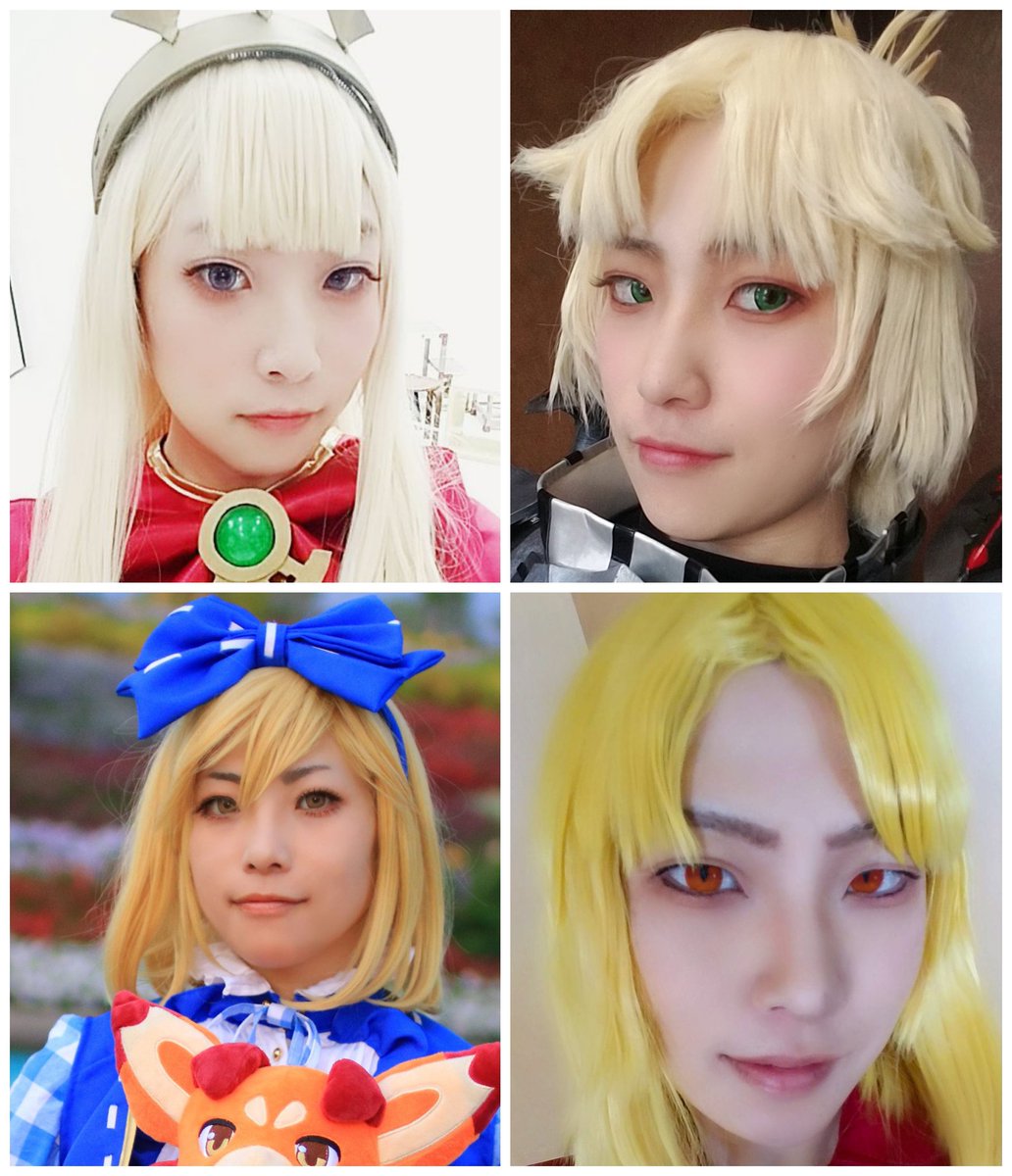 緋月 髪色まとめてみたけど 合う色と合わない色あるよね 個人的には銀髪 黒髪は大丈夫だと思う 金髪 は薄い色なら 色味によるかもだけど ピンクと紫と橙が合わない気がする 緑は試した事ないけど多分似合わないかな あと 濃いめのリップが