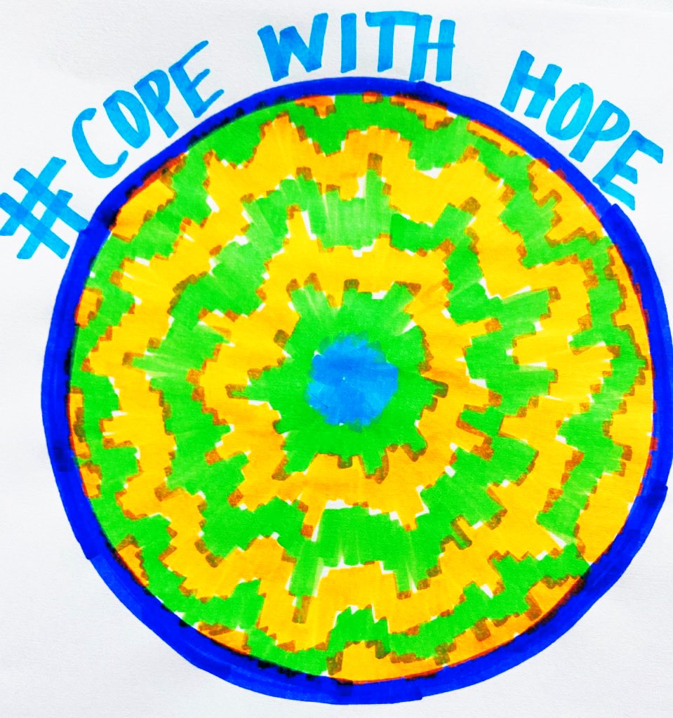 jacklynnann4's tweet photo. Staying #warriorstrong with Grace Kelly’s Cope with Hope &amp; Start with Art activity! @inquiringleader https://t.co/sWUnl7GOmZ