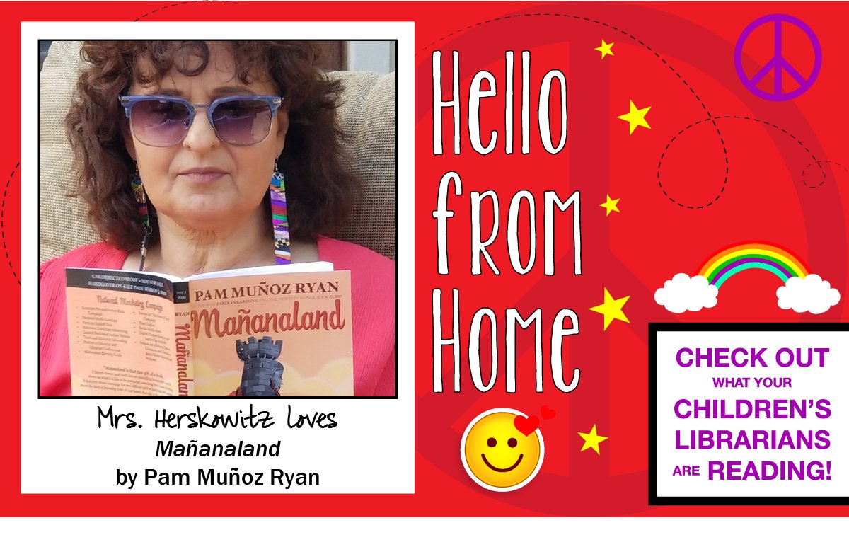 NENPL's tweet photo. Our Children's Librarians say #HelloFromHome & they have reading ideas for you!
Mrs. Herskowitz recommends "Mañanaland,” by Pam Munoz Ryan. @PamMunozRyan
Download the eBook or audiobook https://t.co/lPG7fTFAqU with your #NENPL card.
#Northport #EastNorthport https://t.co/4HSNa3h57R