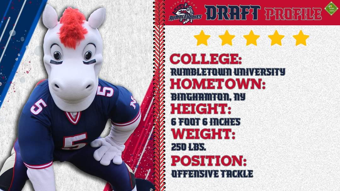 If any NFL teams are looking for the "Dark Horse" or "Diamond In The Rough" from this draft class! Take a look at me I was a 5 star athlete at RumbleTown University! 

Looking forward to the 2020 Draft tonight at 8:00 PM!