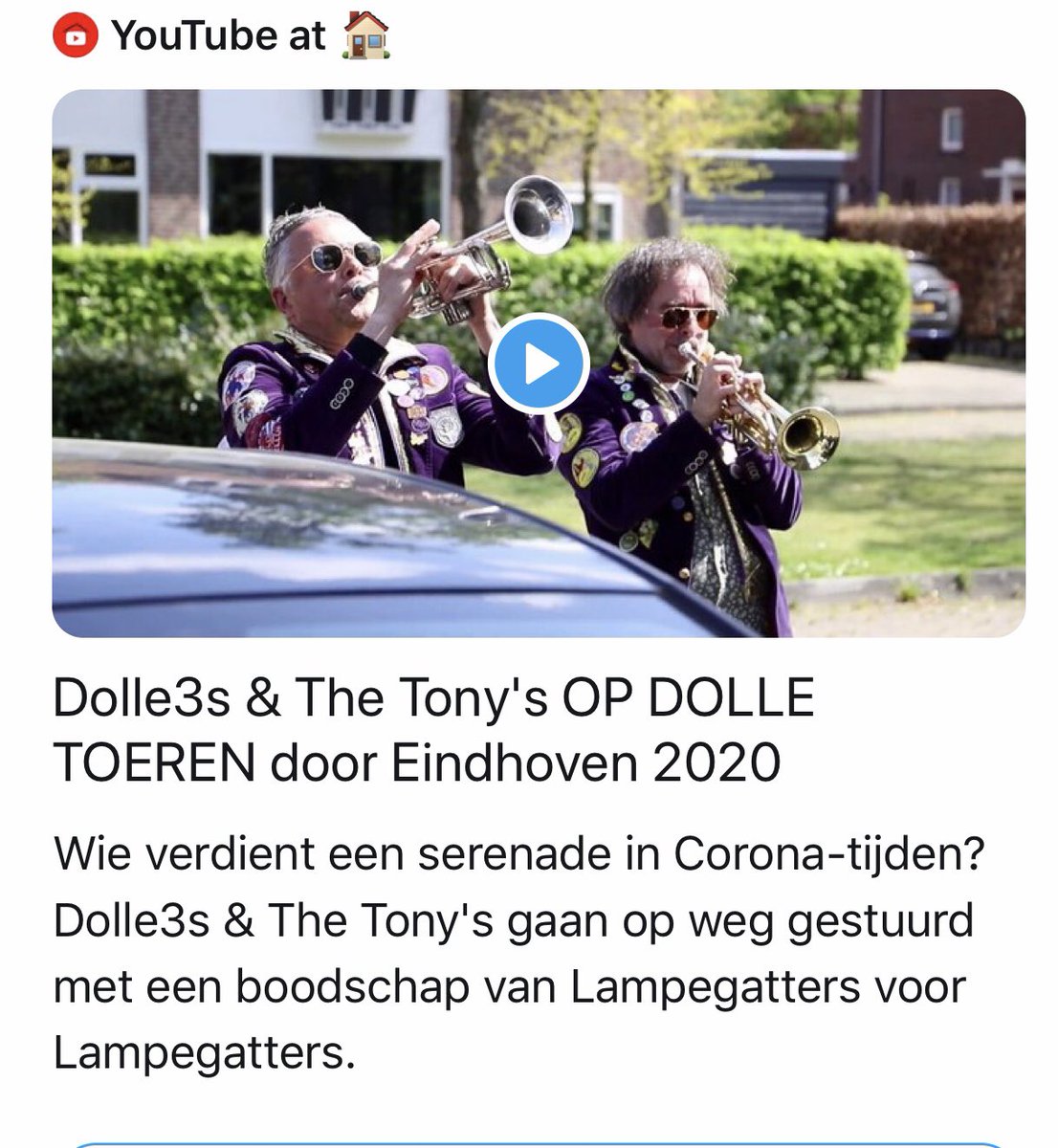 lampegatter's tweet photo. Dolle3s &amp; The Tony’s on tour door #eindhoven 
#COVID19 #COVIDー19 #CoronaCrisis #corona @ED_Regio @omroepbrabant @Studio040 #lampegat #BreakingNews #BreakingNews   #zorggoedvoorelkaar #she #coronadebat #serenade @NieHaals https://t.co/a2ZKzEV6Qy https://t.co/WnxU71fqtY