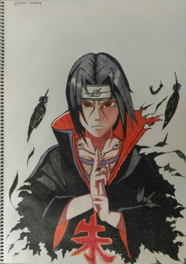 How to Draw Itachi Uchiha - Naruto, How to draw anime