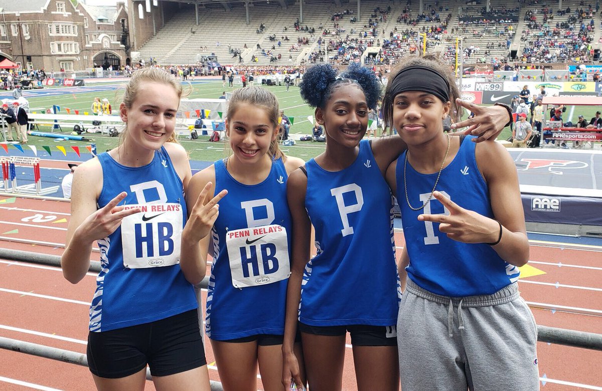 Princeton High Tf Xc Today Would Have Been The Start Of Penn Relays So We Re Throwing It Back To Last Year Where The Girls Set School Records In The 4x1 And