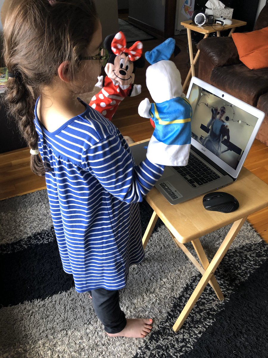 This warms my heart ❤️ Oak St. 1st grader doing this week’s music class video 🎶 I miss teaching my students in person! 😭 <a href="/MrsStantonOakSt/">Jo-Anne Stanton</a> <a href="/OakStElementary/">Oak Street</a> #keeplearningalive #keepthemusicgoing