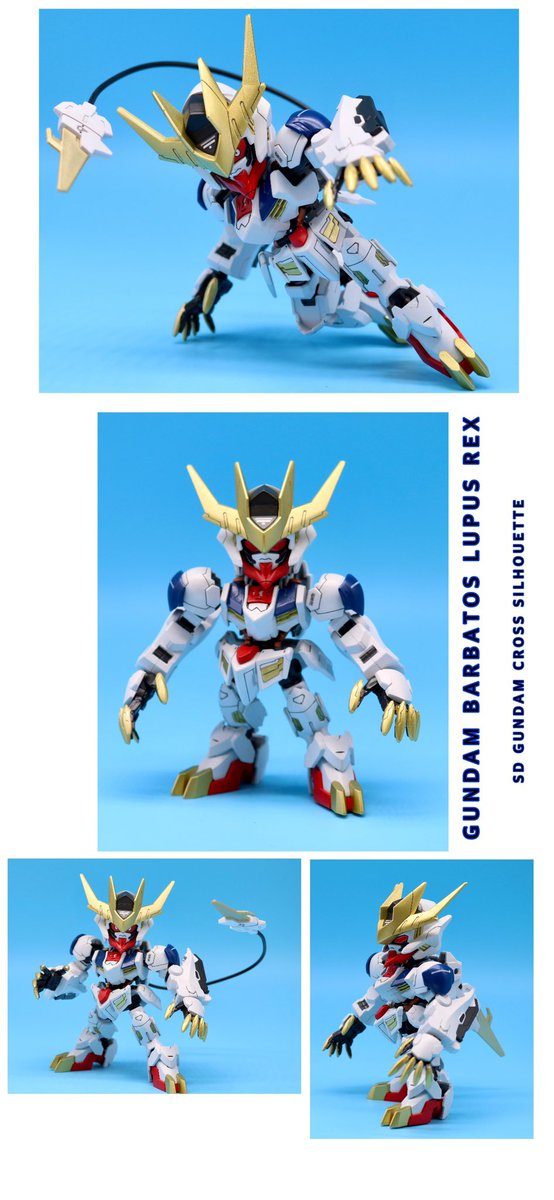 あけら Ar Twitter Sdガンダム クロスシルエット ガンダムバルバトスルプスレクス 舌噛みそ 出来ましたよ 今回はスジ彫を頑張り 全塗装しました 3日もかかってしまいましたが 凄く楽しかった ガンプラ