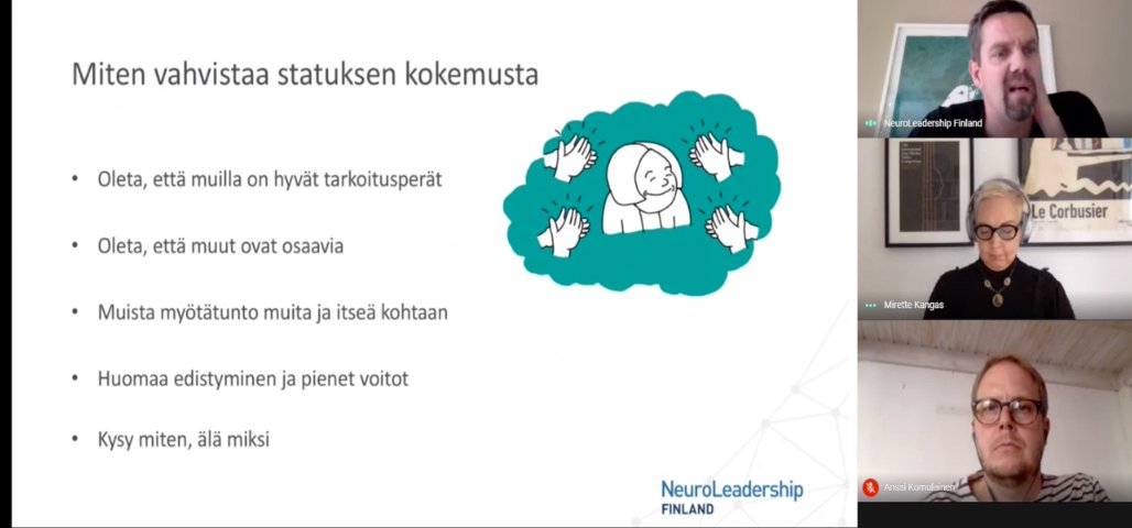 Teemme kaikkemme pysyäksemme porukassa. Ulkopuolelle jääminen satuttaa pahasti. Tämä on syy huomioida poikkeusoloissa työskennellessä: vahvista mukanaolon kokemusta, ymmärrä toista.
areena.yle.fi/1-50499272

#scarf <a href="/NLI_Finland/">NeuroLeadership Finland</a> <a href="/ArtoMiekkavaara/">Arto Miekkavaara</a> #ketteräyle #yle #työpsykologia