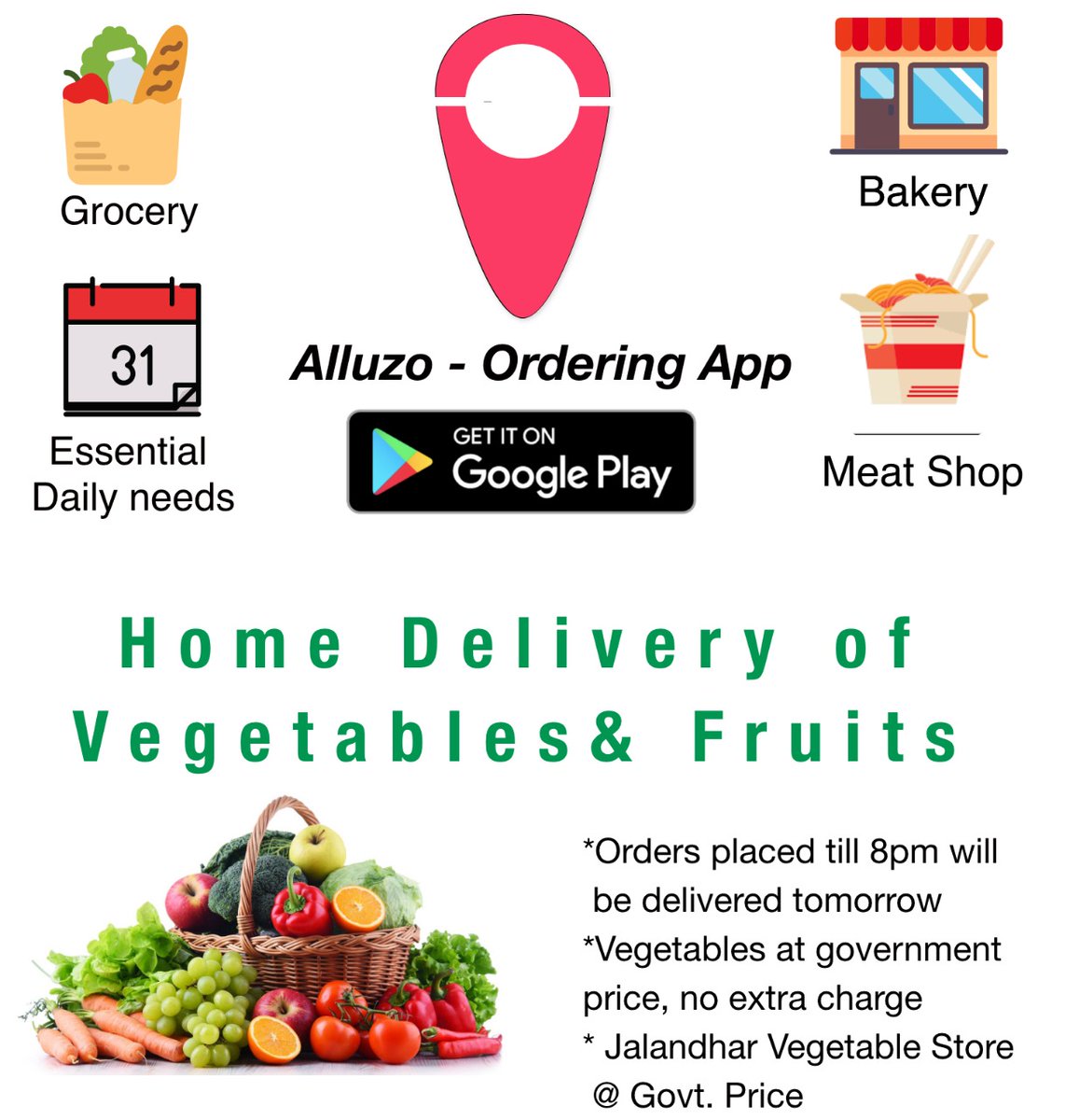 RaseedBook's tweet photo. @dhanbadpolice @dc_dhanbad @JharkhandPolice Deliverying essential items have been difficult in this pandemic, we will help you deliver vegetables, fruits, bakery and other essential items at the doorstep.

#Dhanbad #delivery #HomeDelivery #StayHome #lockdownextension https://t.co/pqKUX8JXpP