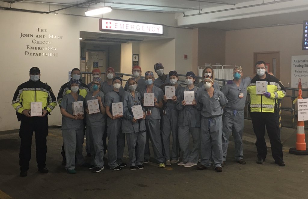 cppoa1969's tweet photo. Yesterday, the #CambridgePolice Officers Association donated 10 baby monitors to Mt. Auburn Hospital, a valuable tool in the fight against #COVID19.  #CambMa https://t.co/6VP6nAxQns