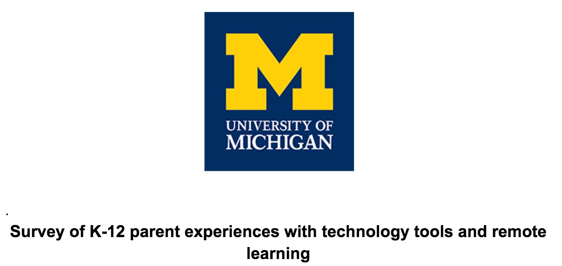 Dear Parents of K-12 Children, consider taking 10 mins to complete a survey on your experiences w remote learning in COVID. I am running the survey at the University of Michigan. Data will inform PD for K-12 districts. Please share umich.qualtrics.com/jfe/form/SV_6Q…  #parenthood #parenting