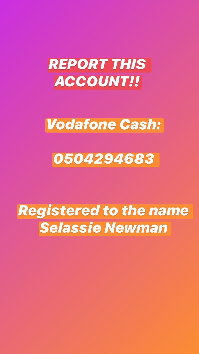 They operate using 4 different numbers (that’s what I’ve found so far). They are linked to the names Jessica Brefo, Selassie Newman, Ellen Okyere and Black Gold Enterprise. Please report these accounts to  @VodafoneGhana  @airteltigoghana  @AskAirtelTigogh