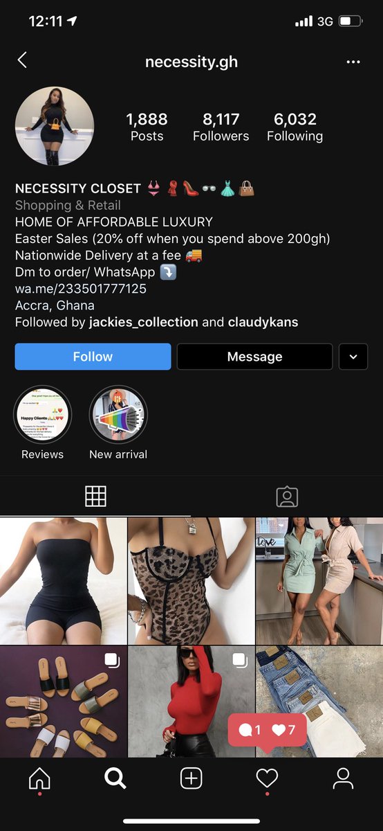 When I put the mobile money accounts up on IG, we found out that they operate multiple pages. Please report  http://necessity.gh  on IG as well. Thanks!