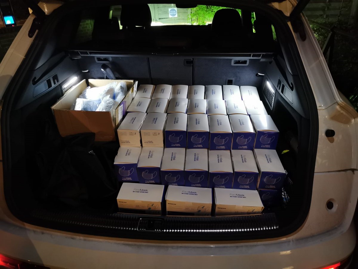 Lossky's tweet image. Great story: care provider used @Applegate_B2B's supply hub to source PPE. Delivery delayed by cancelled flight. Rather than leave care staff without proection, supplier @RebornPPE dashed around London to assemble interim supplies and drove 200miles to deliver them. Thank you!