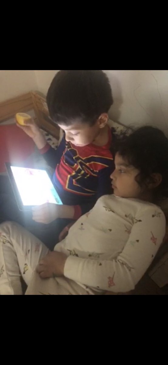 MrsDatreLB's tweet photo. A brother sister duo using our class recommended book list on @epic4kids for last nightβs bedtime story!πππ΄ #readaloud #sharedreading #independentreadingtime https://t.co/r4YAMxl7vS