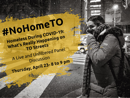 JVSToronto's tweet photo. Tonight at 8:00 pm @VeahavtaNews will be broadcasting a 1 hour-livestreamed panel #NOHOMETO - Homeless During COVID-19: What's Really Happening on TO Streets on Facebook. https://t.co/cpwRaQSYsX https://t.co/2UTp3F4Po1